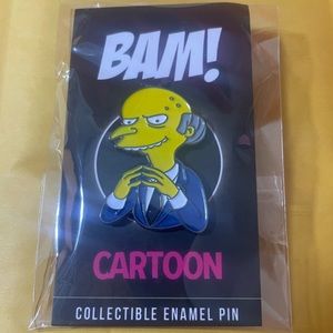 BAM! Exclusive Cartoon Mr. Burns Pin!
